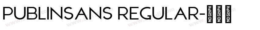 PublinSans Regular字体转换